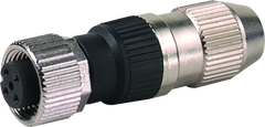 Murr IDC terminal, M12, female 0°, field-wireable, 4-pole