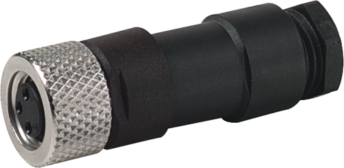 Murr M8 female 0°, field-wireable, 3-pole, 0.25mm²