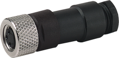 Murr M8 female 0°, field-wireable, 3-pole, 0.25mm²