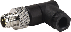 Murr M8 Male 90°, field wireable (solder pins), 3-pole
