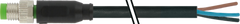 Murr M8 male 0° with cable, straight M8, 3-pole, 10m