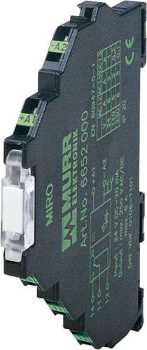 Murr Miro on-delay time relay, 24VDC, 1W