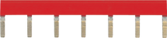 Murr Potential rail, 10-pole, spacing 6.2 mm, red