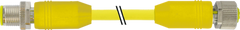 Murr M12 male 0°/female 0° shielded AIDA, 5-pole, 1.5m