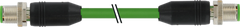 Murr M12 male 0°/male, 0°, shielded, ethernet, 4-pole, 10m