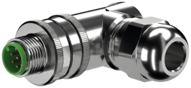 Murr M12 male 90° A-code, screw terminal 8-pole, cable Ø 6 - 8mm Murrelektronik