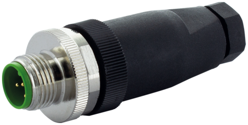 Murr Screw terminal, M12 male 0°, 4-pole, A-code