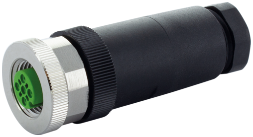Murr screw terminal, M12 female 0º, 5-pole, A-coded