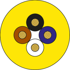 Murr Cable drum, PVC 4x 0.34 yellow, Ø 500mm Murrelektronik