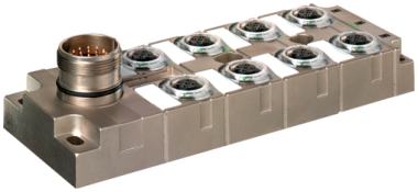 Murr MVP, connector exit frontside, metal, 8xM12, 5-pole Murrelektronik