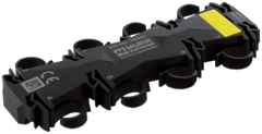 Murr Cable fixation, black, 8x M12 Murrelektronik