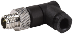 Murr M8 Male 90°, field wireable (solder pins), 3-pole Murrelektronik