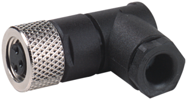 Murr M8 female 90°, field-wireable, 3-pole, 0.25mm² Murrelektronik