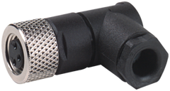 Murr M8 female 90°, field-wireable, 3-pole, 0.25mm² Murrelektronik
