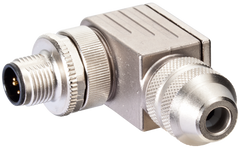 Murr Screw terminal, M12 male 90°, 2-pole, c/s 0.25-0.5mm²