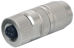 Murr M12 Connector, female 0°, 4-pole, c/s 0.14 - 0.34mm²
