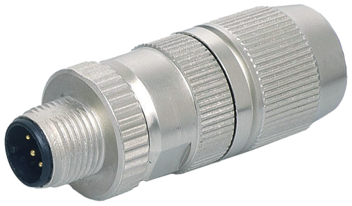 Murr M12 Connector, male 0°, 4-pole, ethernet, 0.14 - 0.34mm²