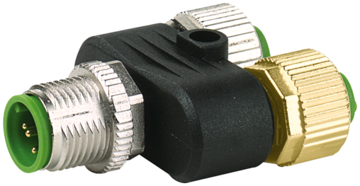 Murr T-coupler M12 male / M12 female 0°, 5-pole