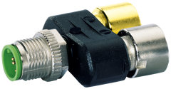 Murr T-Coupler Slim M12 male 5-pole / 2x M12 female