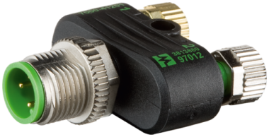 Murr T-coupler M12 male / M8 female 0°, parallel circuit Murrelektronik