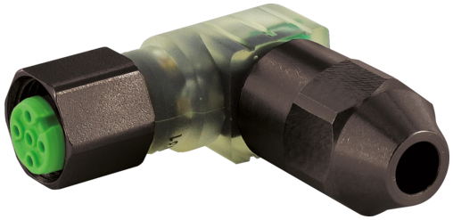 Murr M12 Connector, female 0°, 4-pole, c/s 0.24 - 0.5mm²