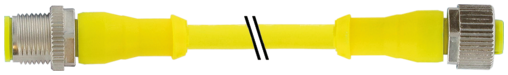 Murr M12 male 0° / M12 female 0°, A-code, AIDA, 5-pole, 4m