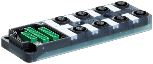 Murr Distribution box, basic housing, PNP, 5-pole, 8x M12