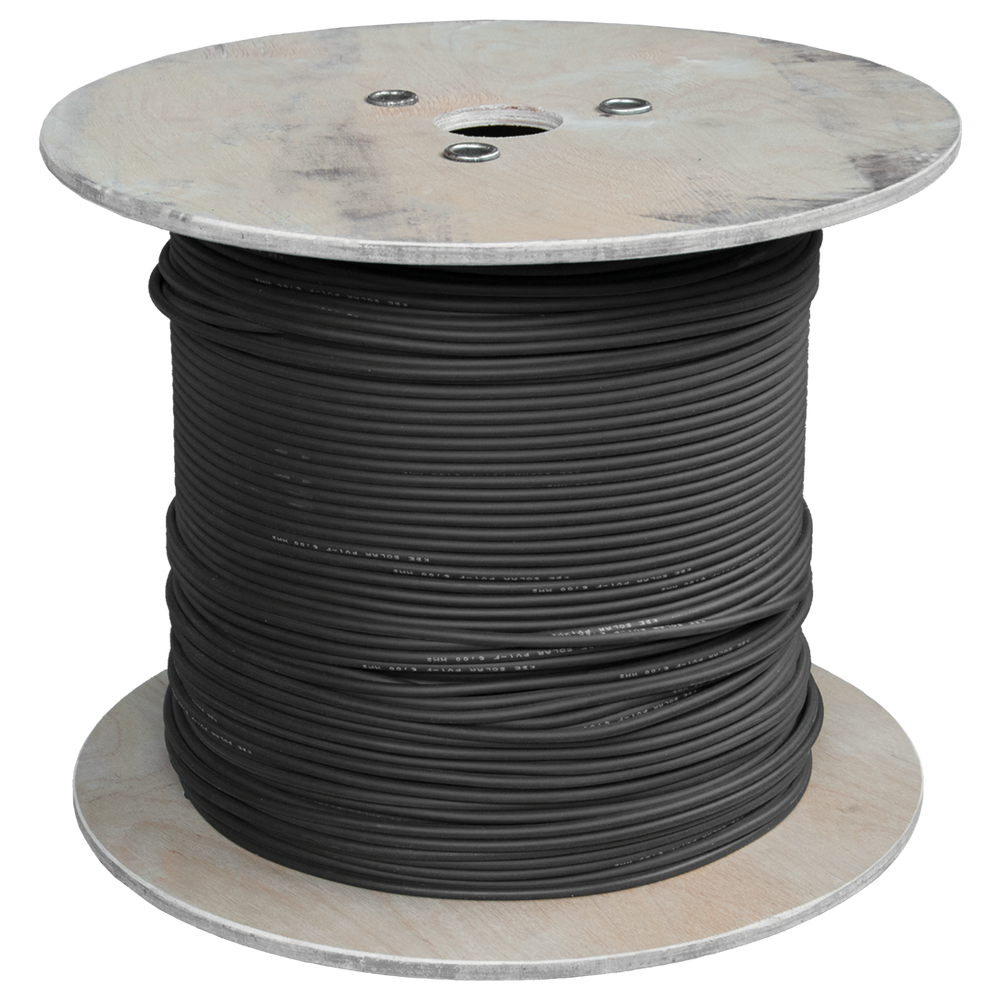 KBE Solar cable, DB+ (triple certified, EN50618), black, 10mm²