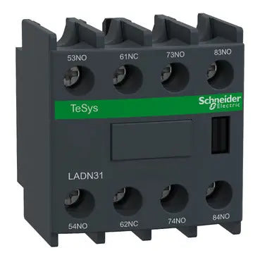 Schneider TeSys D Auxiliary contact block, 3NO + 1NC
