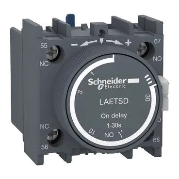 Schneider Time delay, on delay, 1NO + 1NC, 690V