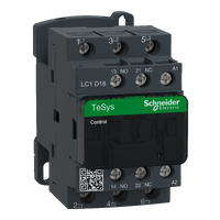 Schneider Contactor, 3-pole, 3NO, 220VAC coil, 18A Schneider Electric