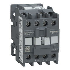Schneider Contactor, 3-pole, 3NO + 1NO, 240VAC coil, 9A Schneider Electric