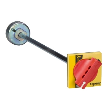 Schneider Extended rotary handle, yellow/red, front Schneider Electric