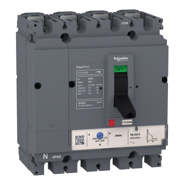 Schneider Circuit breaker, TM-D trip unit, 4-pole, 32A Schneider Electric