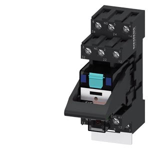 Siemens Plug-in relay, complete unit, red LED, 24VDC, 3W Siemens