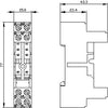 Siemens Plug in socket for RT relay, screw terminal