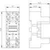 Siemens Plug-in socket for PT relay, screw terminal, 2 c/o