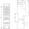 Siemens Plug-in socket for PT relay 4 changeover contacts with logic isolation Spring-type terminal (push-in)