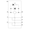 Siemens LZS Coupling relay, DPDT, 2-pole, 24VDC coil