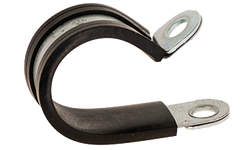 Reiku Tube clamp with rubber profile, g/steel, NW 7mm