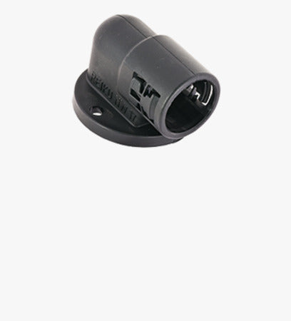 Reiku 90° Elbow flange, black, NW 17mm