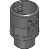 Reiku Connector, straight, male plastic thread, NW 23mm