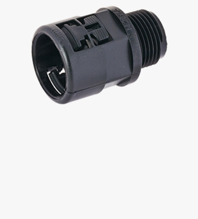 Reiku Connector, straight, male plastic thread, NW 29mm