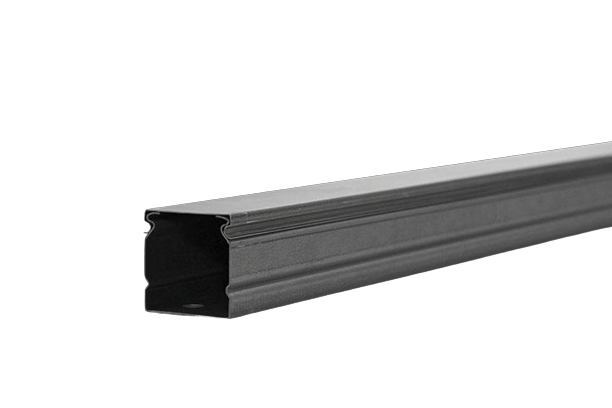 Pflitsch Trunking body & cover, g/steel, 40x40 2m Pflitsch