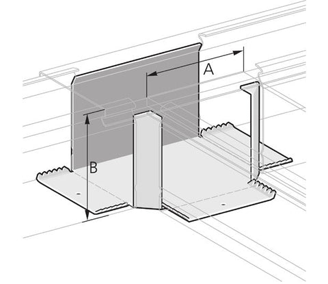 Pflitsch Trunking tee coupler, flush, 40x40mm Pflitsch