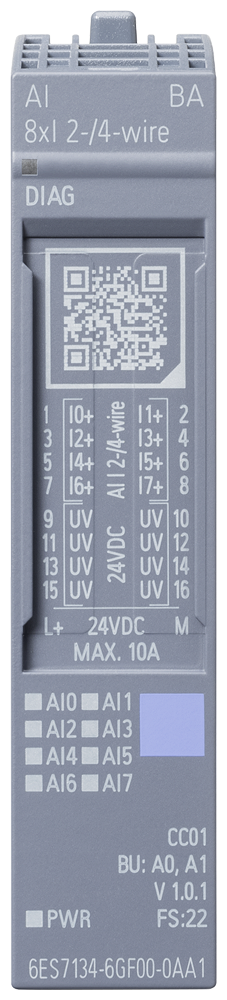 siemens simatic et 200sp analog input module 16bit