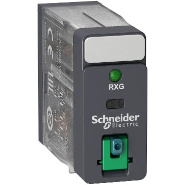 Schneider Interface plug-in relay, 2 c/o, 24VDC, 5A