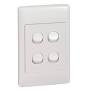 Schneider S2000 Flush switch, 4-lever, 1-way, 4x2 Schneider Electric