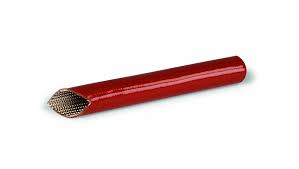 Favier Silicone coated 1,5 x 12mm Ø tube, brick red