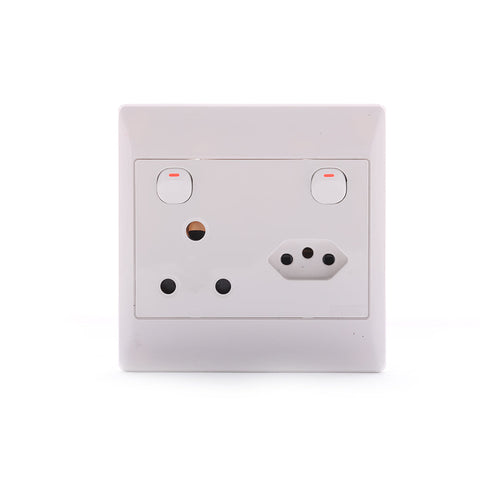 Schneider S2000 Euro socket with s/socket, white, 16A Schneider Electric